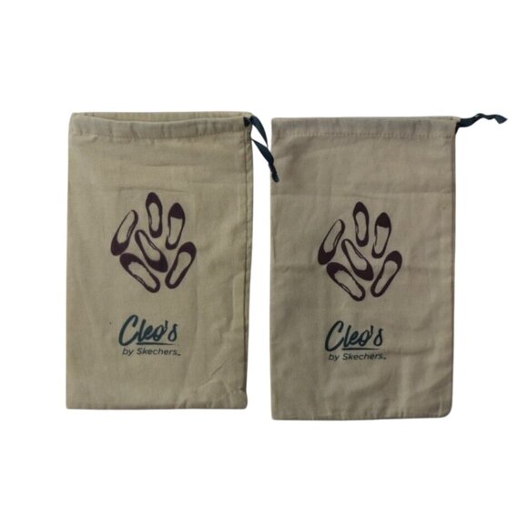 2 Cleos By Skechers Shoe Bags With Drawstring - Picture 1 of 2